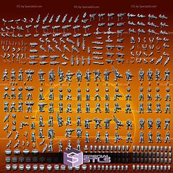 Gigantic Builder Prisoners and Criminals STL Miniatures