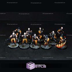 Gigantic Builder Prisoners and Criminals STL Miniatures