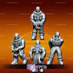 Gigantic Builder Prisoners and Criminals STL Miniatures