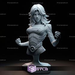 Invisible Woman Marvel Rivals Bust 3D Printer Files