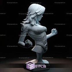 Invisible Woman Marvel Rivals Bust 3D Printer Files