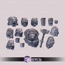 Primal Hounds Pack Campaign STL Miniatures