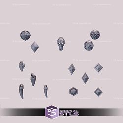 Primal Hounds Pack Campaign STL Miniatures