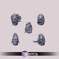 Primal Hounds Pack Campaign STL Miniatures