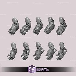 Primal Hounds Pack Campaign STL Miniatures