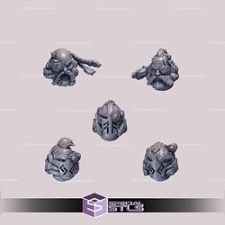 Primal Hounds Pack Campaign STL Miniatures