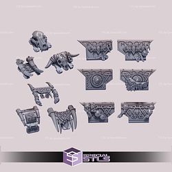Primal Hounds Pack Campaign STL Miniatures
