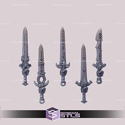 Primal Hounds Pack Campaign STL Miniatures