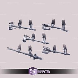 Primal Hounds Pack Campaign STL Miniatures