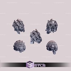 Primal Hounds Pack Campaign STL Miniatures