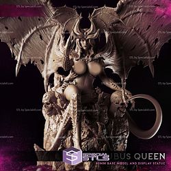 Succubus Queen on Throne Campaign STL Miniatures