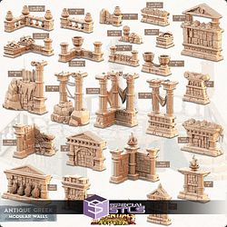 Terrain Essentials Exteriors Antique Greek Campaign STL Miniatures