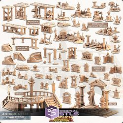 Terrain Essentials Exteriors Antique Greek Campaign STL Miniatures