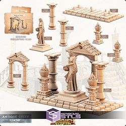Terrain Essentials Exteriors Antique Greek Campaign STL Miniatures