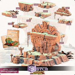 Terrain Essentials Exteriors Aztec Temple Campaign STL Miniatures