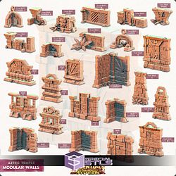 Terrain Essentials Exteriors Aztec Temple Campaign STL Miniatures