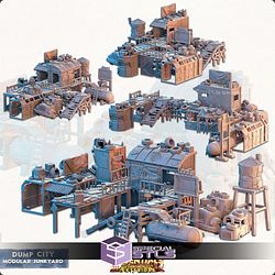 Terrain Essentials Exteriors Dump City Campaign STL Miniatures