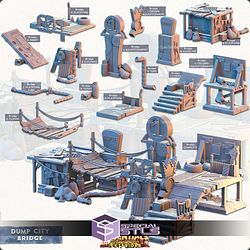 Terrain Essentials Exteriors Dump City Campaign STL Miniatures