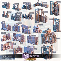 Terrain Essentials Exteriors Dump City Campaign STL Miniatures