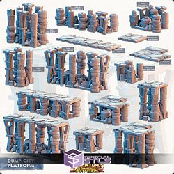 Terrain Essentials Exteriors Dump City Campaign STL Miniatures