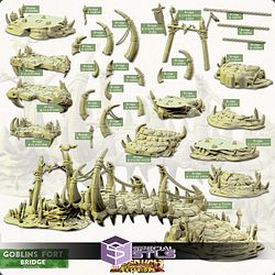 Terrain Essentials Exteriors Goblins Fort Campaign STL Miniatures
