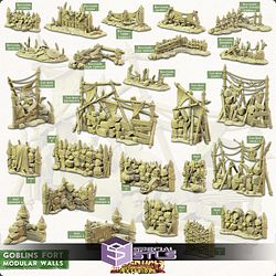 Terrain Essentials Exteriors Goblins Fort Campaign STL Miniatures