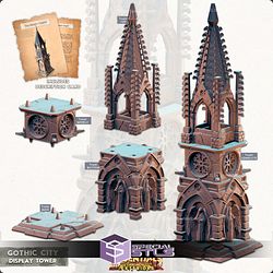 Terrain Essentials Exteriors Gothic City Campaign STL Miniatures