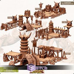 Terrain Essentials Exteriors Orcs Field Campaign STL Miniatures