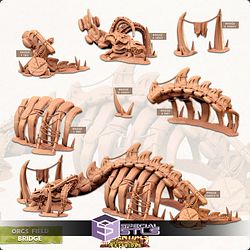 Terrain Essentials Exteriors Orcs Field Campaign STL Miniatures
