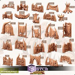 Terrain Essentials Exteriors Orcs Field Campaign STL Miniatures