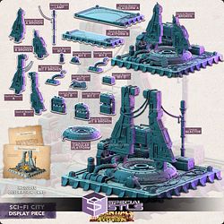 Terrain Essentials Exteriors Scifi City Campaign STL Miniatures