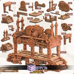 Terrain Essentials Exteriors Steampunk Workshop Campaign STL Miniatures