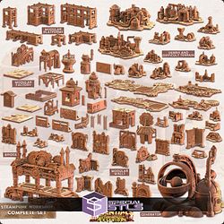 Terrain Essentials Exteriors Steampunk Workshop Campaign STL Miniatures