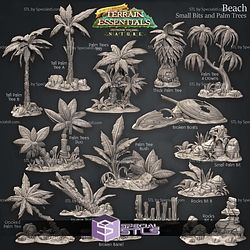 Terrain Essentials Nature Beach Terrain Campaign STL Miniatures