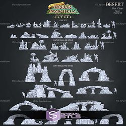 Terrain Essentials Nature Desert Terrain Campaign STL Miniatures