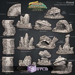 Terrain Essentials Nature Forest Terrain Campaign STL Miniatures