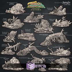 Terrain Essentials Nature Jungle Terrain Campaign STL Miniatures