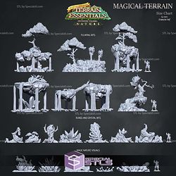 Terrain Essentials Nature Magical Terrain Campaign STL Miniatures