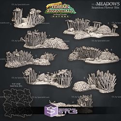 Terrain Essentials Nature Meadows Terrain Campaign STL Miniatures