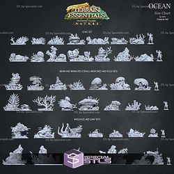 Terrain Essentials Nature Ocean Terrain Campaign STL Miniatures