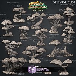 Terrain Essentials Nature Oriental Bliss Campaign STL Miniatures