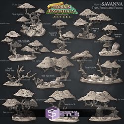 Terrain Essentials Nature Savanna Terrain Campaign STL Miniatures