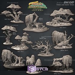 Terrain Essentials Nature Swamp Terrain Campaign STL Miniatures