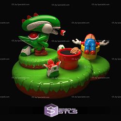 Yoshi Alien Mashup Mario Alien 3D Printer Files