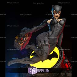 Cat Woman on Bat Lamp 3D Printer Files