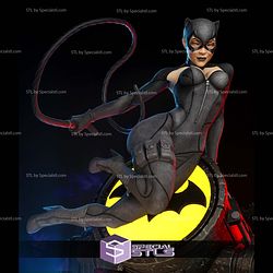 Cat Woman on Bat Lamp 3D Printer Files