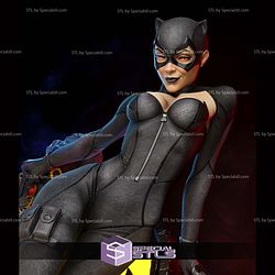 Cat Woman on Bat Lamp 3D Printer Files