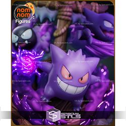 Chibi Ghost Gengar Pokemon 3D Printer Files