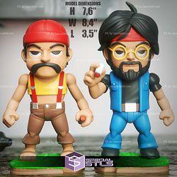 Chibi STL Collection Cheech and Chong