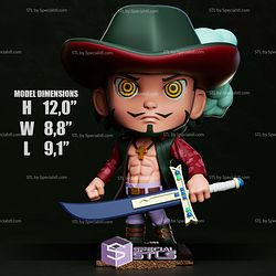 Chibi STL Collection Dracule Mihawk